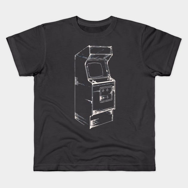 Retro Arcade Kids T-Shirt by Lamink